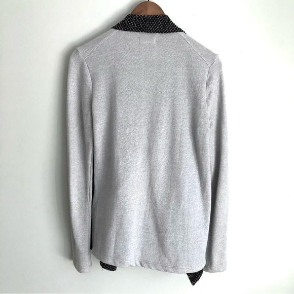 Lucky Brand Boho Cardigan Sweater Jacket Open Front Wool Blend Chunky Knit - Picture 3 of 12